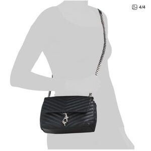 Rebecca Minkoff Black Chevron Shoulder Bag